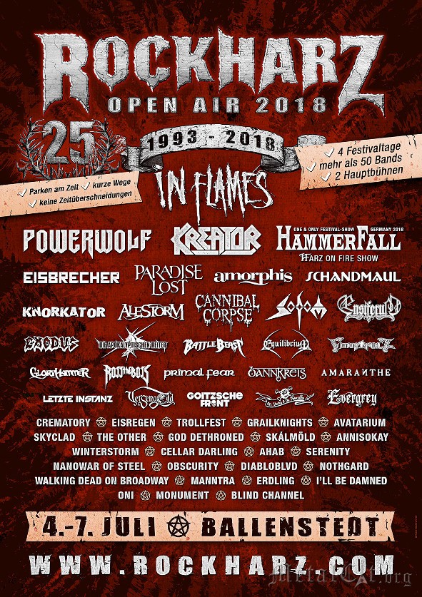 2018.07.04 Фестиваль Rock Harz Open Air - Ballenstedt (Германия) 2018.07.04 Фестиваль Rock Harz Open Air - Ballenstedt (Германия)